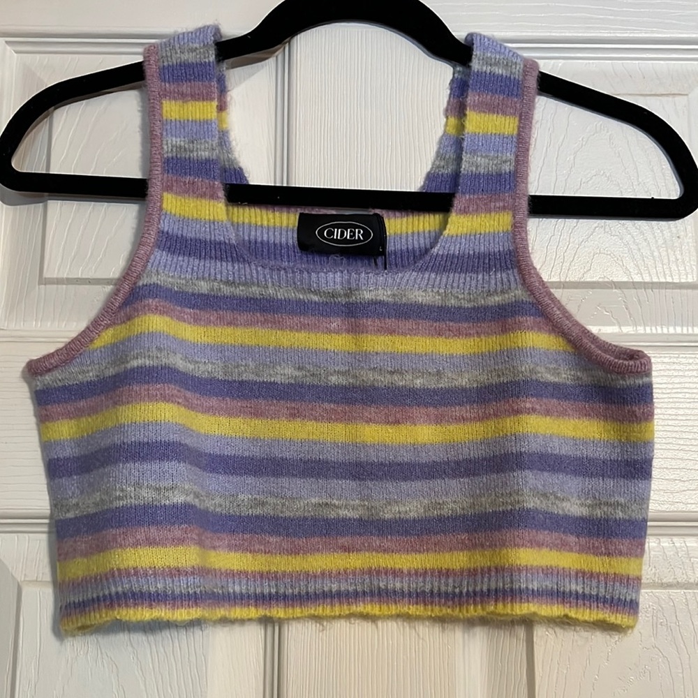 Striped crop top from Cider.